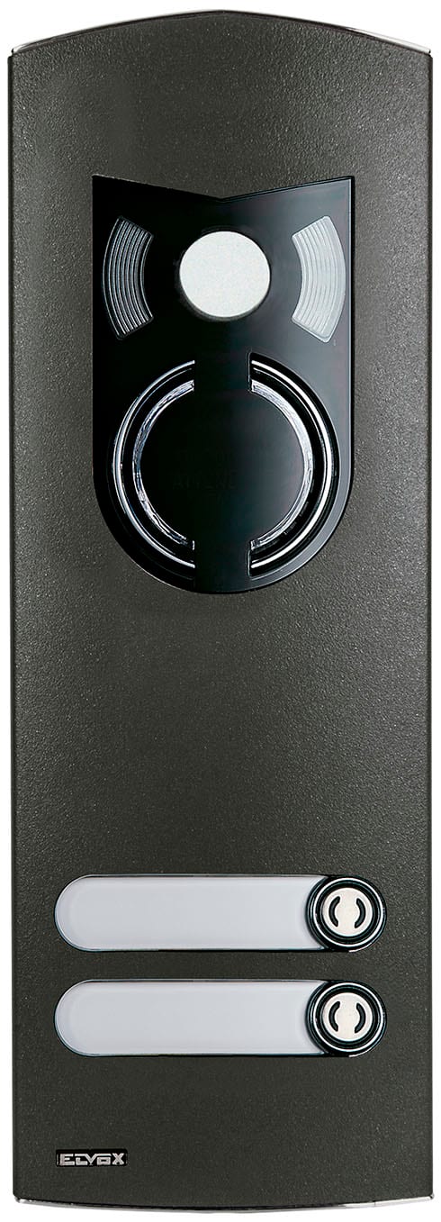 VIMAR SPA - VIW1222/35 Placca a/v 2M IK10 2 tasti grigio sablé