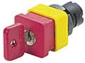 NEW ELFIN SRL - NEW020PQACRK PULSANTE Q.FUNGO CHIAVE ROSSO RES.