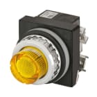 NEW ELFIN SRL - NEW030RPLGFAFC24 PULS.LUM.SPORG. GIALLO NO+NC LED24V