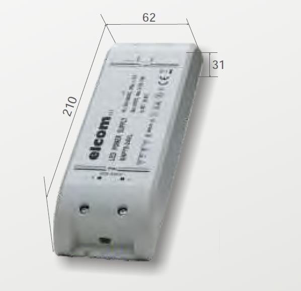 ELCOM SRL - EOW07250 DRIVER 24VDC 75W CLASSE II IP20
