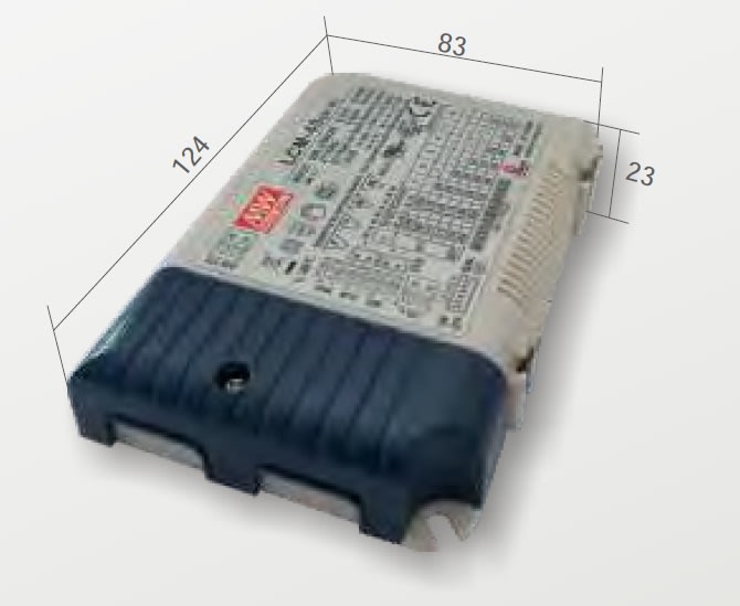 ELCOM SRL - EOW09254 DRIVER 350-1050MA 40W DALI-PUSH IP20 MW