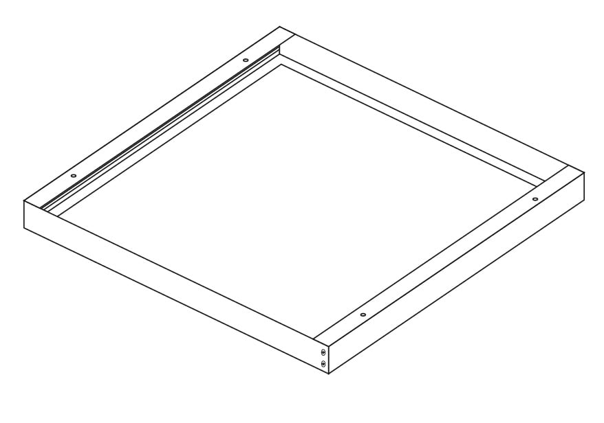 ELCOM SRL - EOW18025 CASE A PLAFONE (CARTER) 60X60 BIANCO