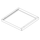 ELCOM SRL - EOW18025 CASE A PLAFONE (CARTER) 60X60 BIANCO