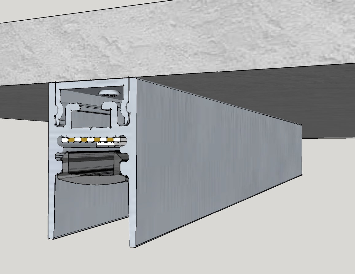 ELCOM SRL - EOW1828-O01L20 KIT 1828 OPALE BIANCO L=2000MM