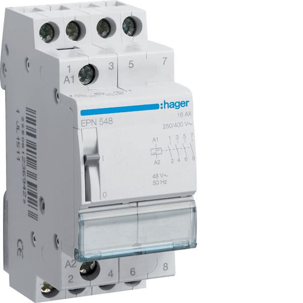 HAGER - HAGEPN548 RELE  PASSO-PASSO 16A 48V 4NA 2M