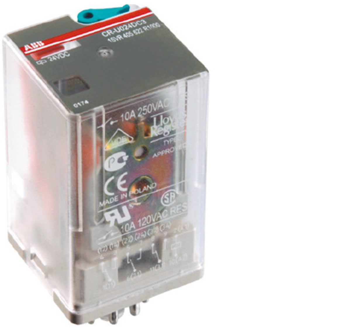ABB SPA - ABBER 664 3 CR-U120AC3L AL.120VAC 3 C/O 250V/10A LED