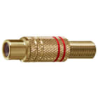 ELCART DISTRIBUTION - ERT040203600 PRESA VOL. RCA DORATA ROSSA POL.