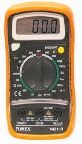 ELCART DISTRIBUTION - ERT090780000 MULTIMETRO DIGIT.3 1/2 LCD NI2100