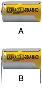 ELCART DISTRIBUTION - ERT300027200 NI-CD 2/3 STILO 1,2V 400MA S.TERM