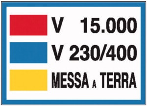 ELCART DISTRIBUTION - ERT352010800 CARTELLO MESSA A TERRA 15000 V
