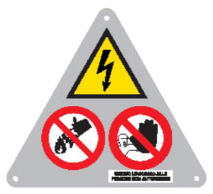 ELCART DISTRIBUTION - ERT352020000 CARTELLO TRITTICO DI PERICOLO