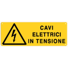 ELCART DISTRIBUTION - ERT352027400 CARTELLO PERICOLO CAVI ELETTRICI