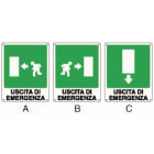 ELCART DISTRIBUTION - ERT352081000 CARTELLO USCITA DI EMERGENZA SX
