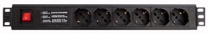 ELCART DISTRIBUTION - ERT404869500 MULTIPRESA DA RACK 6P PROT.SOVRAC