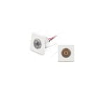 BOBOLI IN LUCE SRL - BBXDL2LQSN PETIT QUADRO 2W 230V ALLUMIN.SATIN. 4000