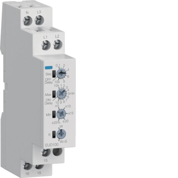 HAGER - HAGEUD100 REL  CONTROL TENSIONE 1F-3F REG E RIT 1M