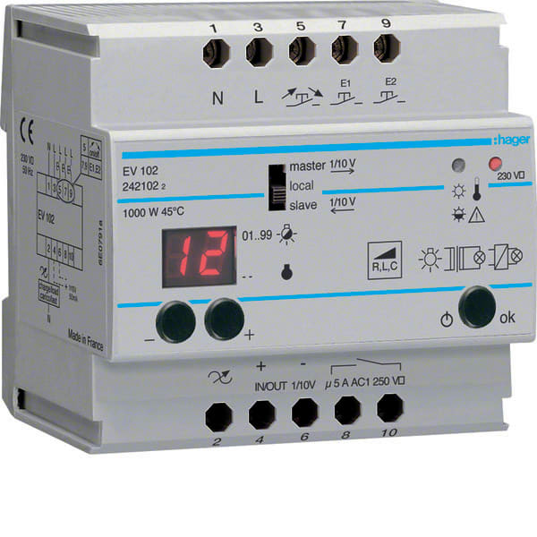 HAGER - HAGEV102 Ferndimmer 1000W universal Komfort