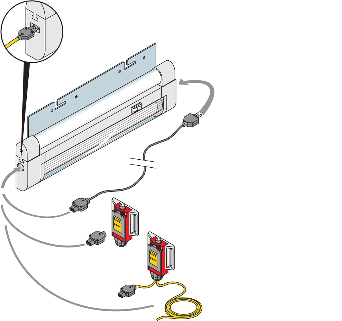 ABB SPA - ABBEV1047 FINECORSA E CONNETTORE BIPOLARE CABLATO