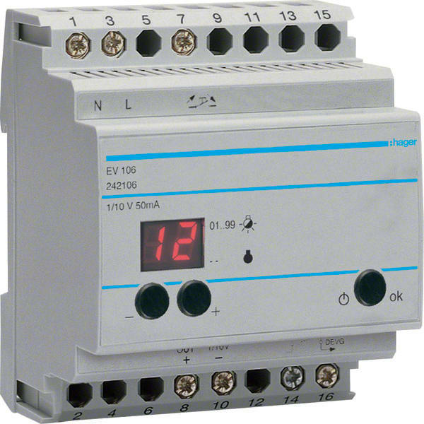 HAGER - HAGEV106 Fernsteuergerat 1-10V