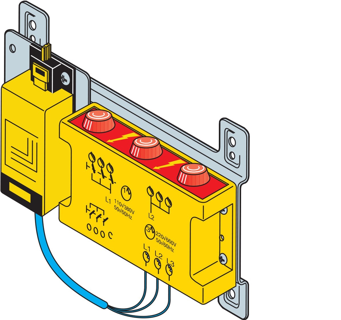 ABB SPA - ABBEV1146 VITE L=46MM X 2 CONT.AUX.