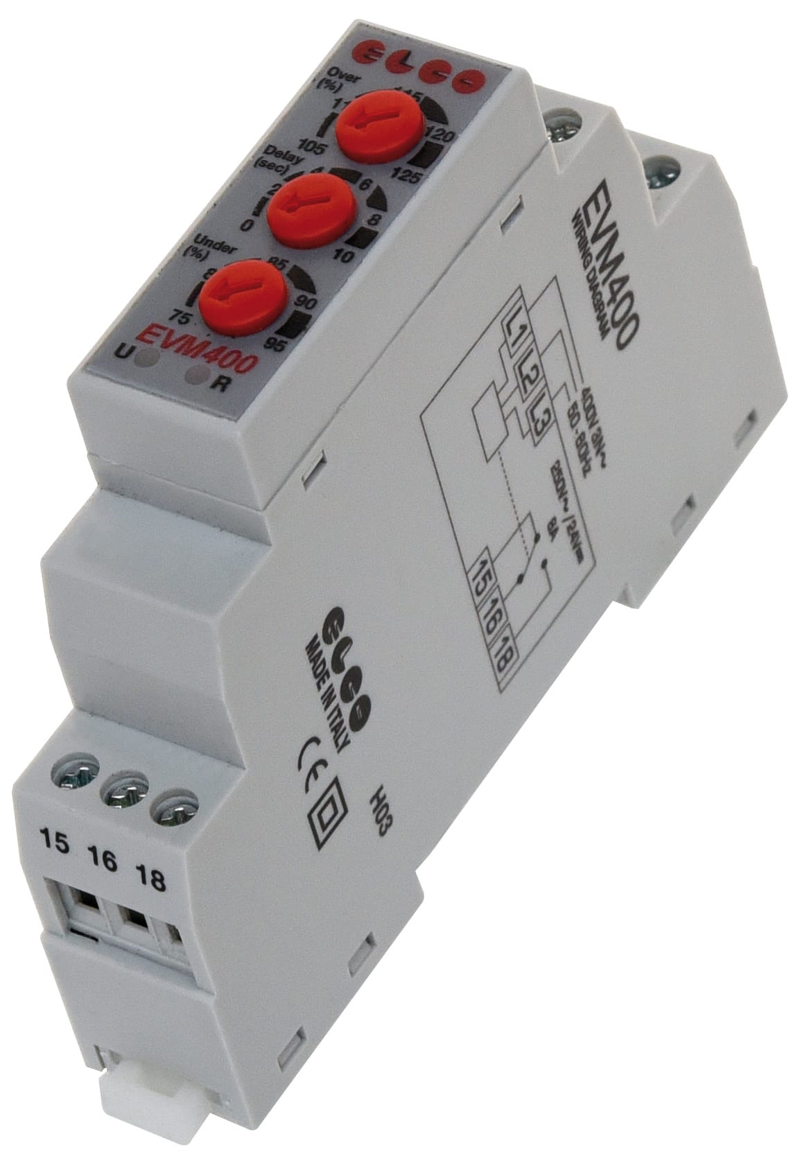 EL.CO. SRL - ECL660038 RELE DI MIN./MASS. TENS. MOD.EVM231