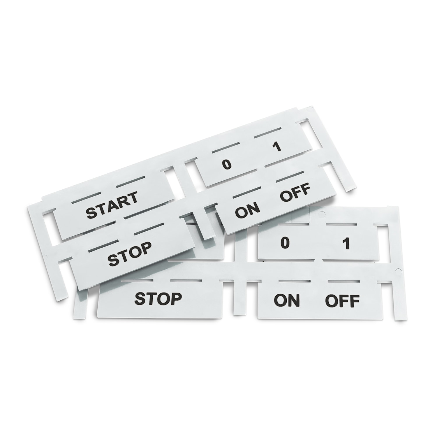 GRAFOPLAST SRL - GRAEVO02W TARGHETTA ADESIVA BIANCO 50X15 MM 96 PZ