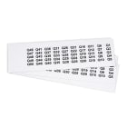 GRAFOPLAST SRL - GRAEVO0920W TARGHETTA PVC BIANCO 20X9MM 900PZ