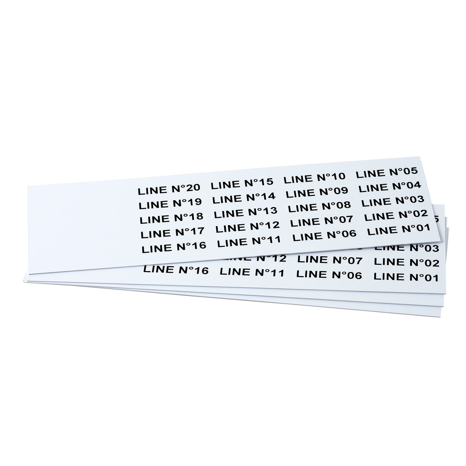 GRAFOPLAST SRL - GRAEVO0935W TARGHETTA PVC BIANCO 35X9MM 540PZ