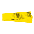 GRAFOPLAST SRL - GRAEVO0935Y TARGHETTA PVC GIALLO 35X9MM 540PZ