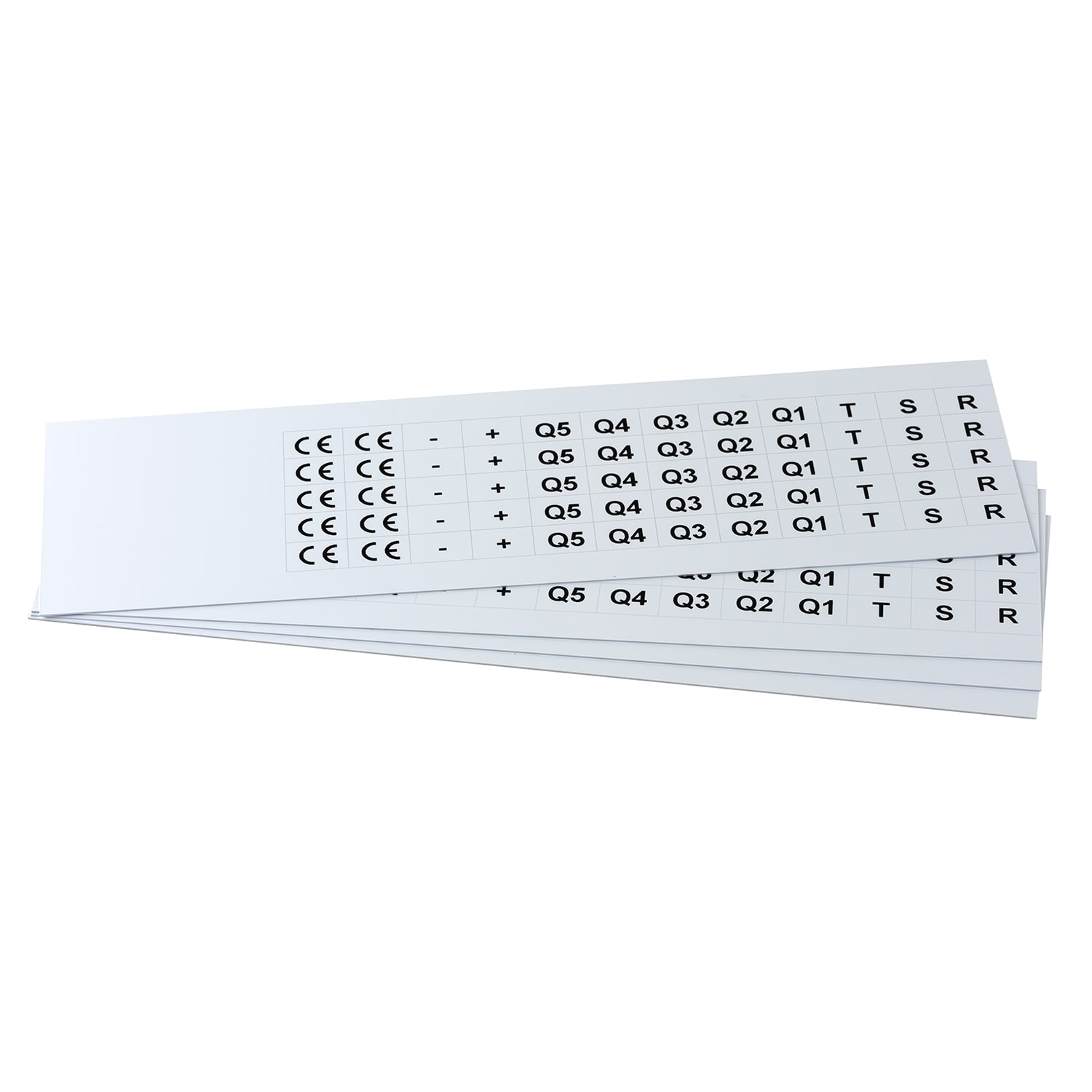 GRAFOPLAST SRL - GRAEVO1015W TARGHETTA PVC BIANCO 15X10MM 1080PZ
