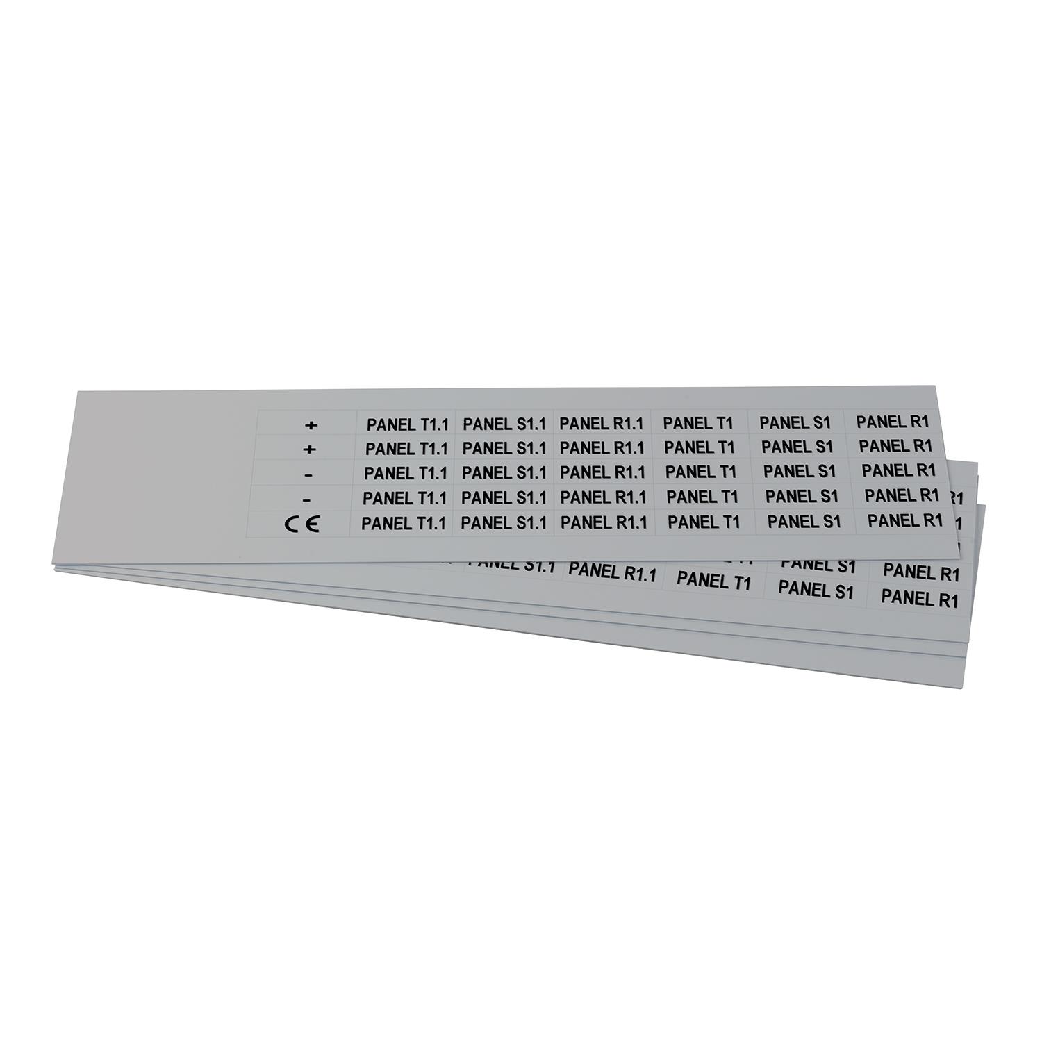 GRAFOPLAST SRL - GRAEVO1027M TARGHETTA PVC METAL 27X10MM 630PZ