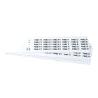 GRAFOPLAST SRL - GRAEVO1027W TARGHETTA PVC BIANCO 27X10MM 630PZ