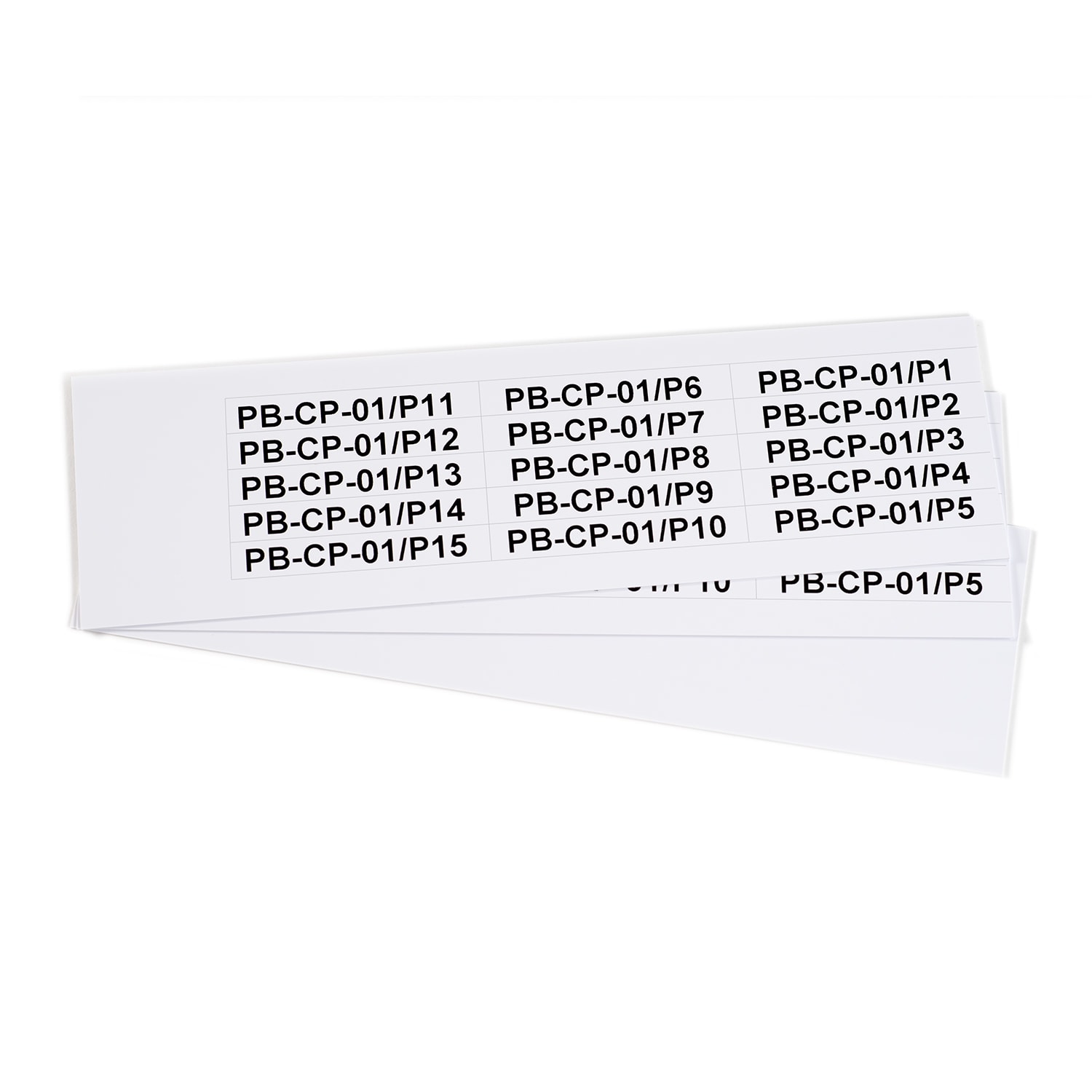 GRAFOPLAST SRL - GRAEVO1067W TARGHETTA PVC BIANCO 67X10MM 270PZ