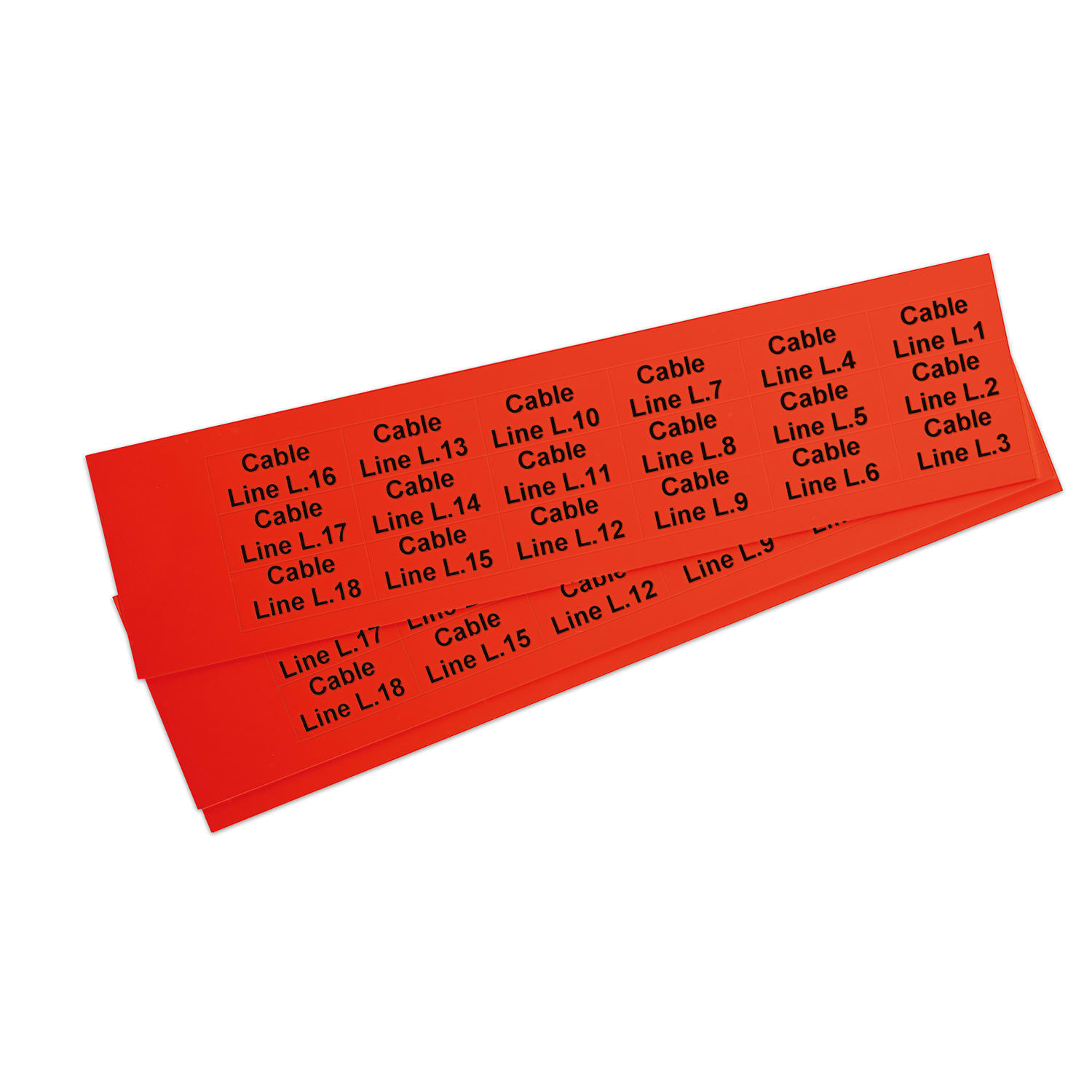 GRAFOPLAST SRL - GRAEVO1535O TARGHETTA PVC ARANCIO 35X15MM 198PZ