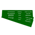 GRAFOPLAST SRL - GRAEVO1567G TARGHETTA PVC VERDE 67X15MM 99PZ