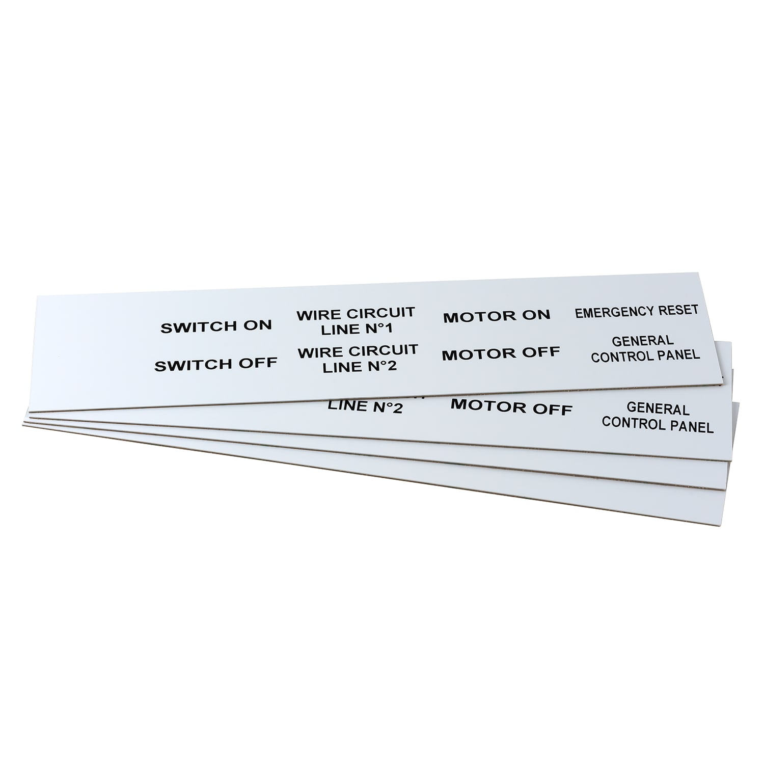 GRAFOPLAST SRL - GRAEVO2050W TARGHETTA PVC BIANCO 50X20MM 176PZ