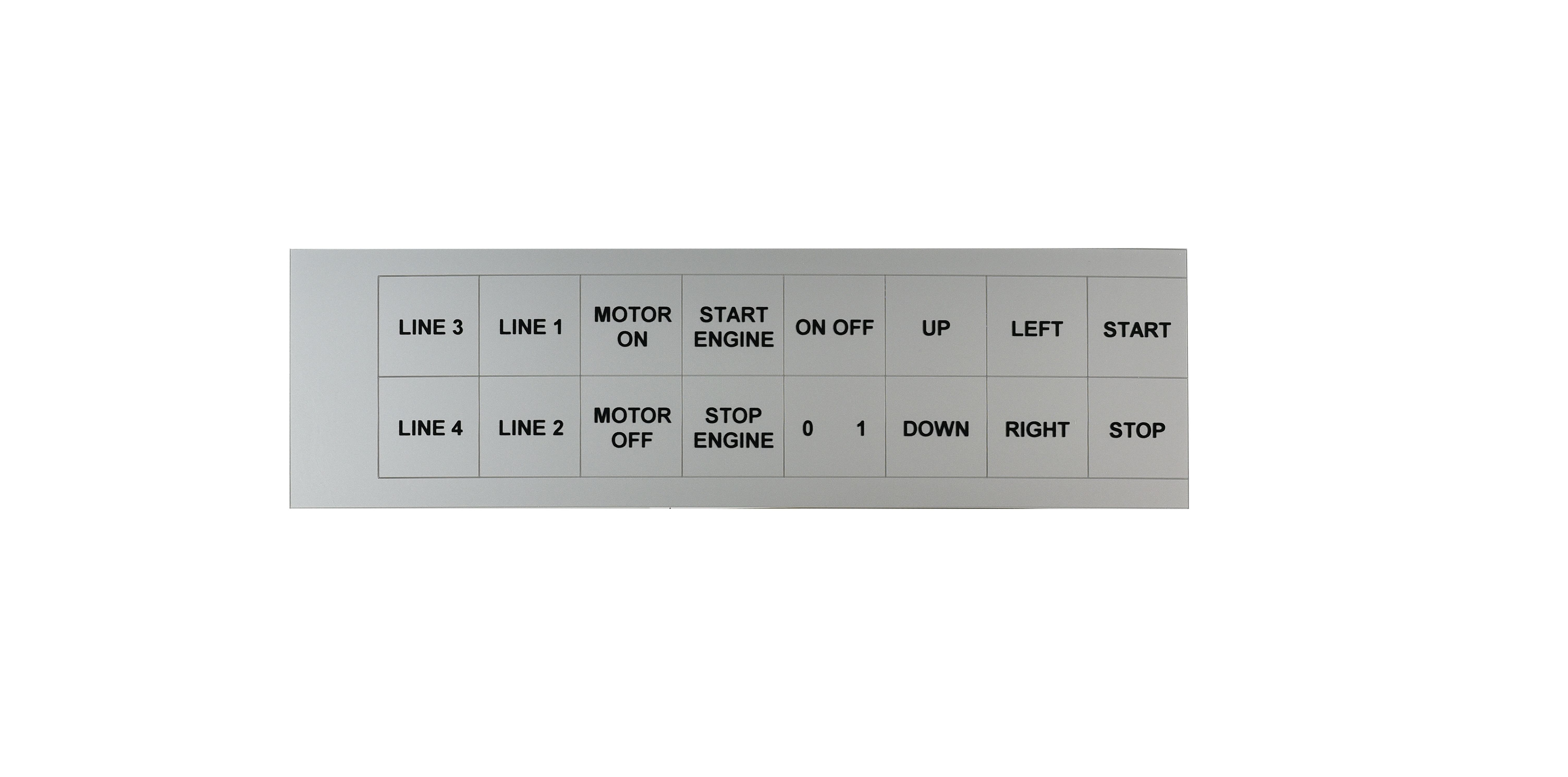 GRAFOPLAST SRL - GRAEVO2727M TARGHETTA PVC METAL 27X27MM 288PZ