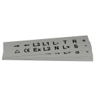 GRAFOPLAST SRL - GRAEVO42727M TARGHETTA PVC ADES METAL 27X27MM 288PZ