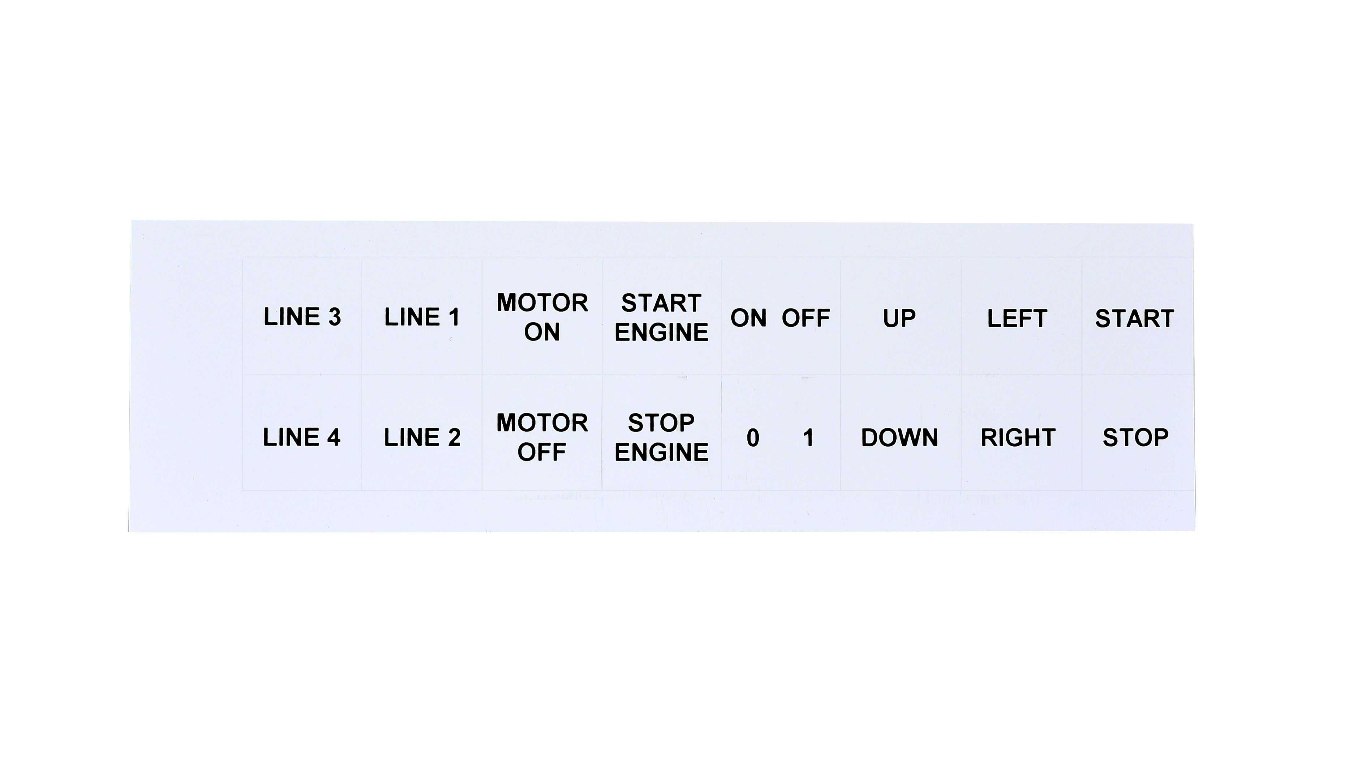 GRAFOPLAST SRL - GRAEVO2727W TARGHETTA PVC BIANCO 27X27MM 288PZ