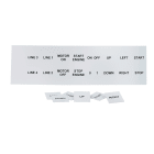 GRAFOPLAST SRL - GRAEVO42727W TARGHETTA PVC ADES BIANCO 27X27MM 288PZ