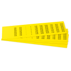 GRAFOPLAST SRL - GRAEVO40720Y TARGHETTA PVC ADES GIALLO 20X7MM 1260PZ