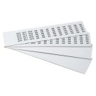 GRAFOPLAST SRL - GRAEVO40817W TARGHETTA PVC ADES BIANCO 17X8MM 1320PZ