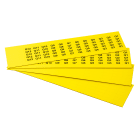 GRAFOPLAST SRL - GRAEVO40817Y TARGHETTA PVC ADES GIALLO 17X8MM 1320PZ