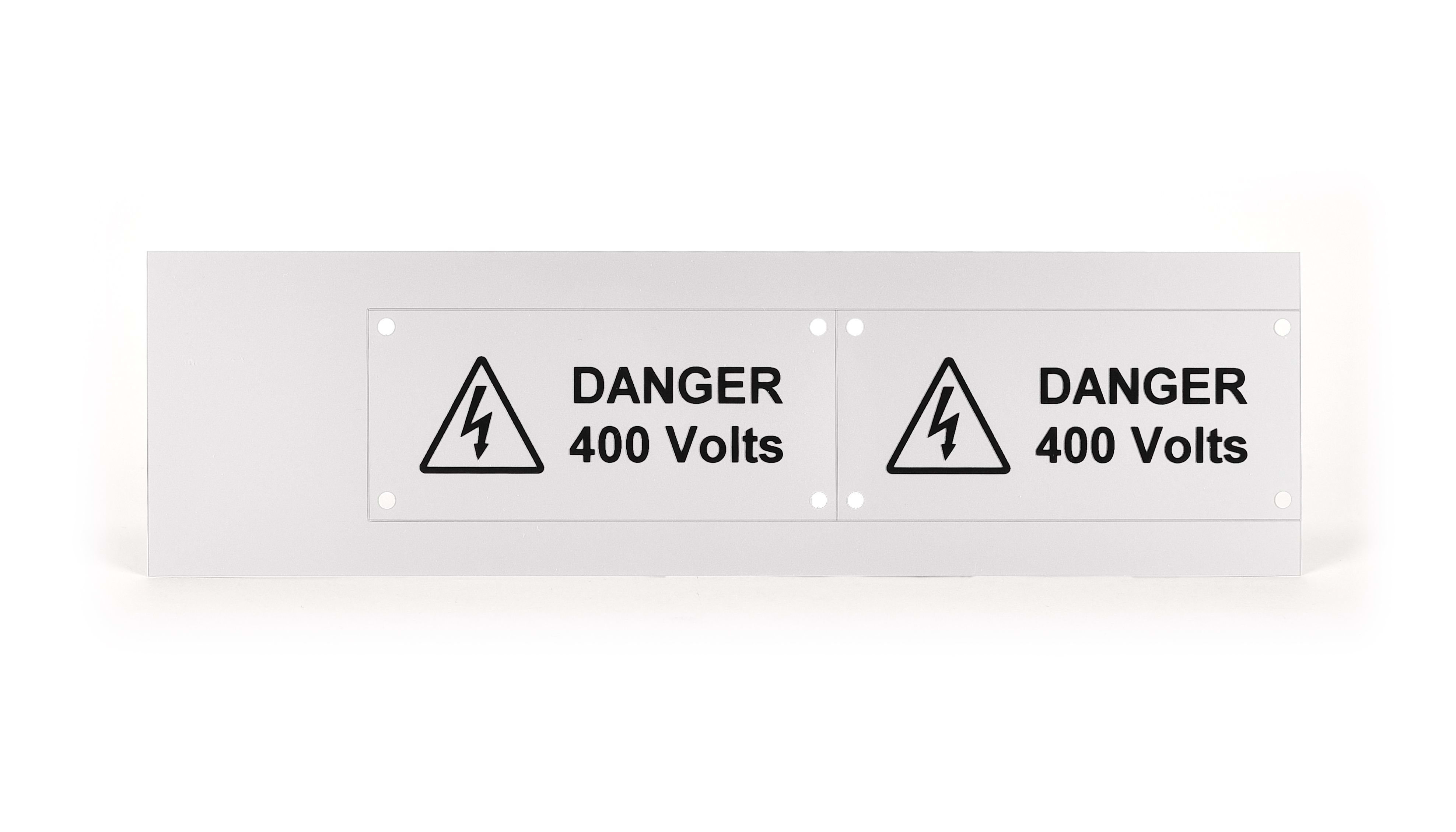 GRAFOPLAST SRL - GRAEVO4090W TARGA QUADRO PVC BIANCO 90X40MM 22PZ