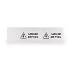 GRAFOPLAST SRL - GRAEVO4090W TARGA QUADRO PVC BIANCO 90X40MM 22PZ