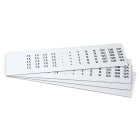 GRAFOPLAST SRL - GRAEVO40917W TARGHETTA PVC ADES BIANCO 17X9MM 1080PZ