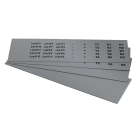 GRAFOPLAST SRL - GRAEVO41025M TARGHETTA PVC ADES METAL 25X10MM 720PZ