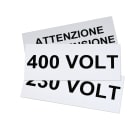 GRAFOPLAST SRL - GRAEVO460145W TARGA QUADRO PVC ADES BIANCO 145X60MM 15