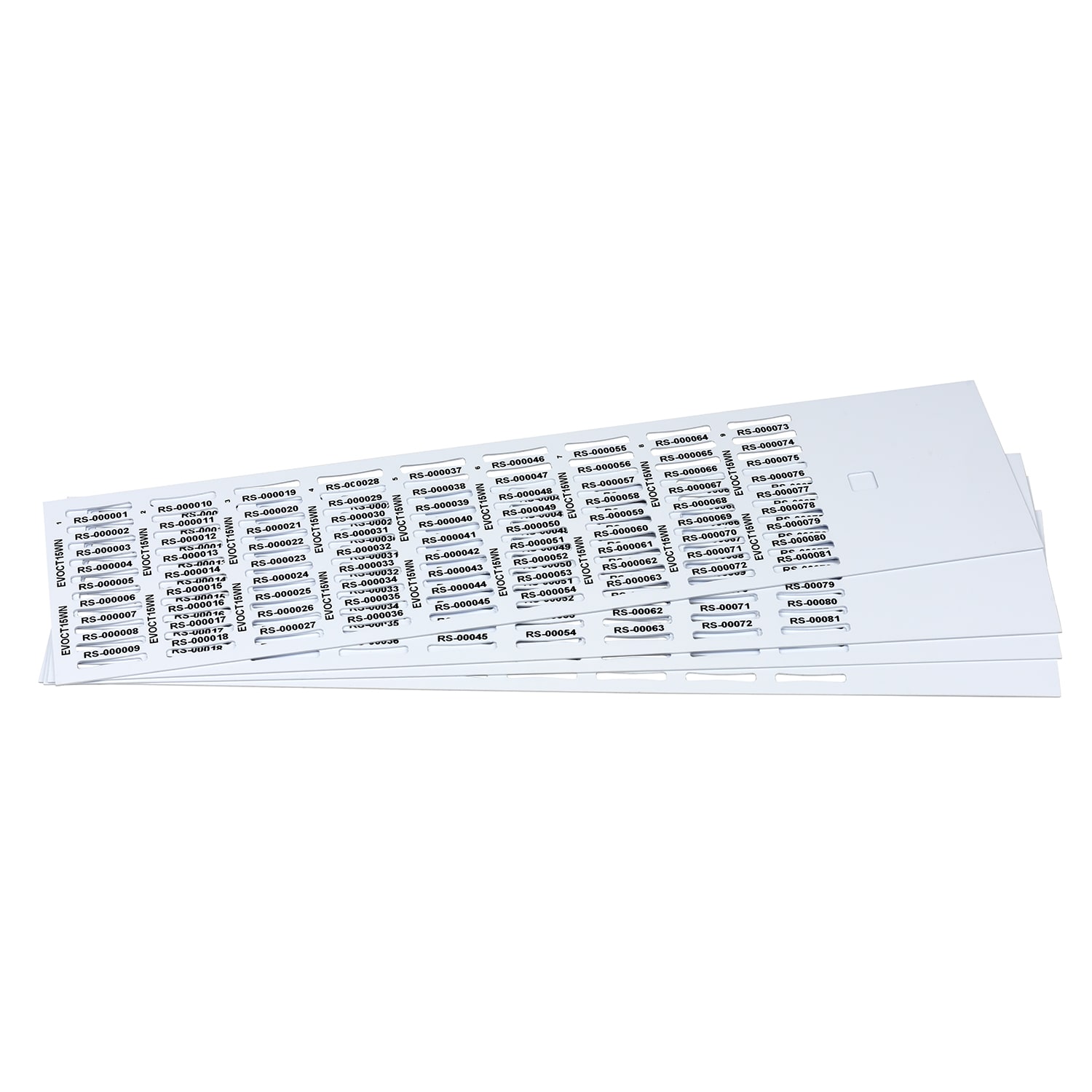 GRAFOPLAST SRL - GRAEVOCT15WN TESSERA CAVI FLAT PVC BIANCO 15X4MM 3240