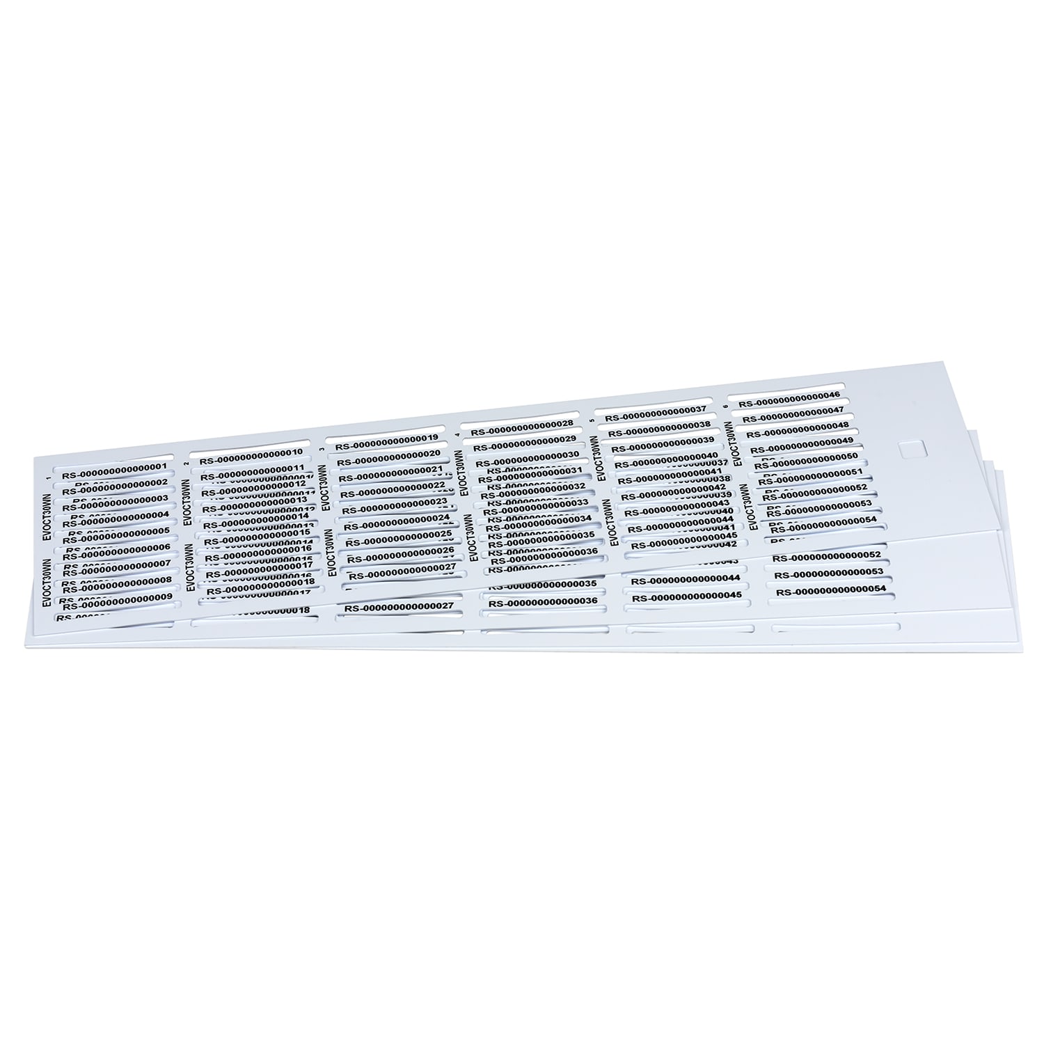 GRAFOPLAST SRL - GRAEVOCT30WN TESSERA CAVI FLAT PVC BIANCO 30X4MM 2160